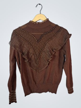 Brown Knit Sweater