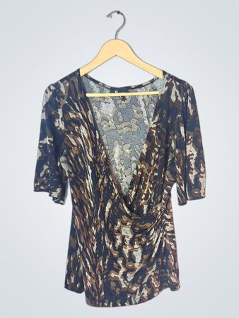 AB Studio Camouflage Top