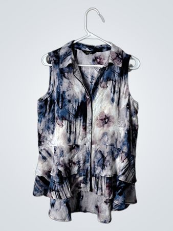 Simply Vera Vera Wang Sleeveless Tiered Blouse