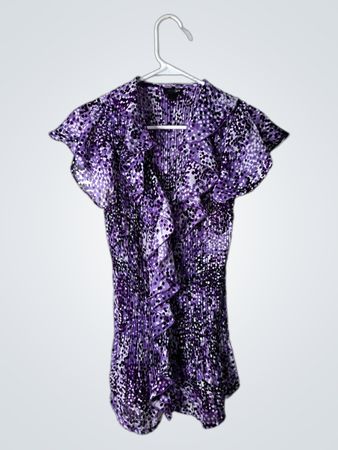 east 5th Purple Polka Dot Dress