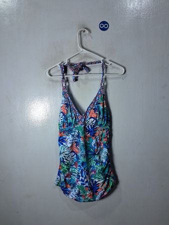 Tropical Print One-Piece Swimsuit