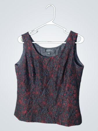 Kasper Sleeveless Lace Top