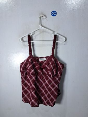 No Boundaries Plaid Cami Top