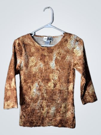 once again Brown Blouse