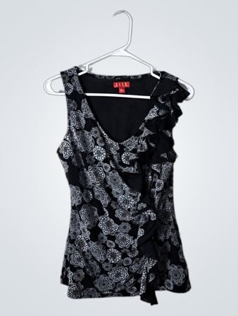Black and White Floral Dress