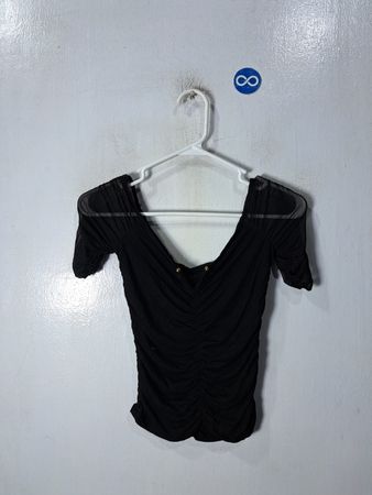 Black Short Sleeve Top