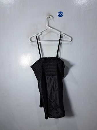Black Smocked Top