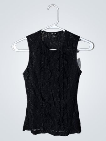 Jacob Black Lace Sleeveless Top