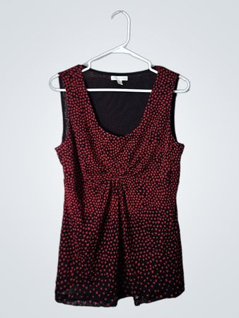 New York & Company Red Polka Dot Dress