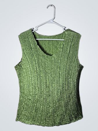 Green Knit Vest