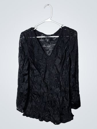 Carole Little Black Blouse