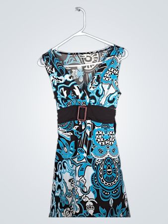 Taboo Blue Paisley Dress