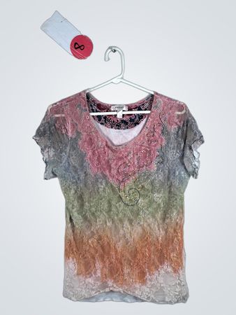 Dressbarn Women's Lace T-Shirt