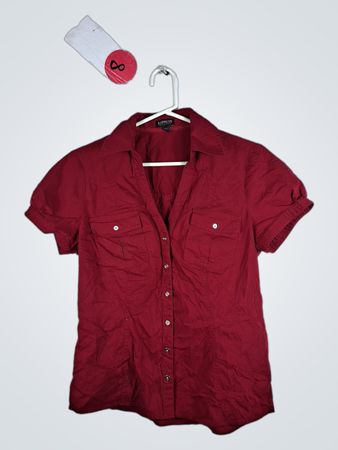 Express Short Sleeve Button-Up Shirt