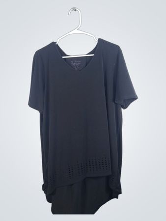 by Chico's Black T-Shirt Dress