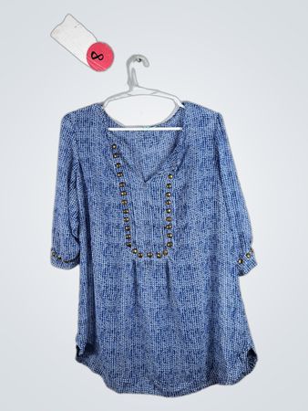 Nostalgia Blue Blouse