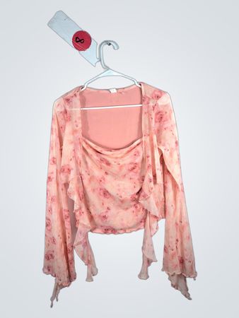 Pink Floral Top