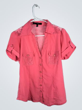 Pink Lace Blouse