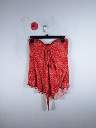 Red Paisley Skirt