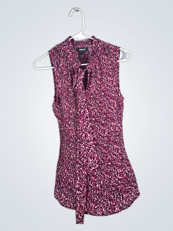 DKNY Sleeveless Pleated Blouse