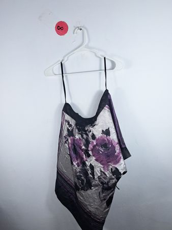 Floral Pattern Silk Blend Top