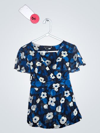 International Concepts Floral Blouse