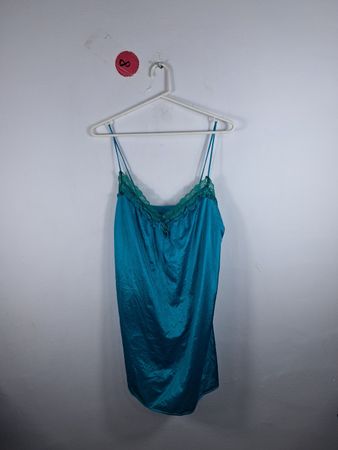 Teal Silk Chemise