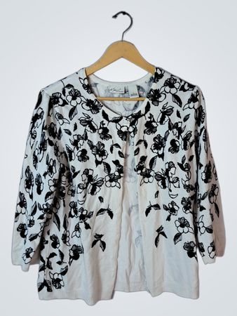 Kim Rogers Floral Sweater