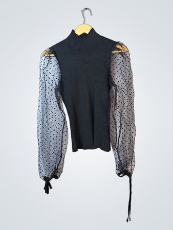 New Look Black Long Sleeve Top