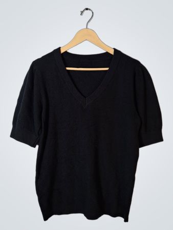Black V-Neck Sweater