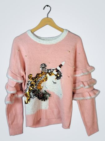 Pink Unicorn Sweater