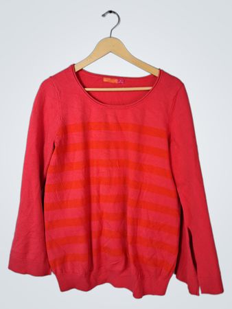 Red Striped Long-Sleeve Shirt