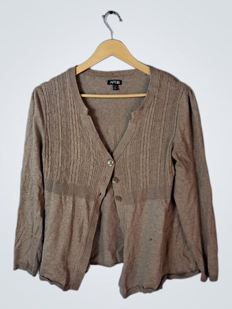 Brown Knit Cardigan