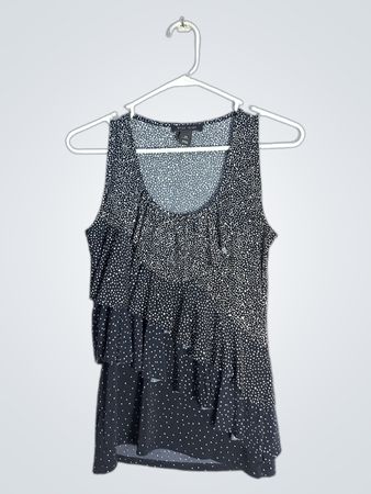 Polka Dot Ruffled Top