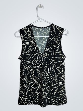 Black and White Patterned Dress