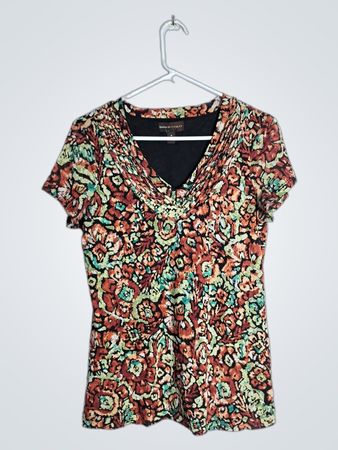 Dana Buchman Floral Blouse