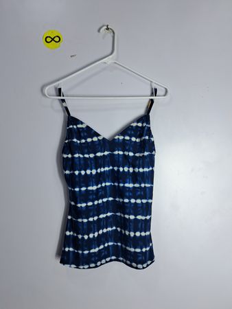 Michael Kors Blue Tie-Dye Tank Top