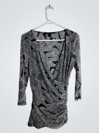 INC Paisley Long Sleeve Dress
