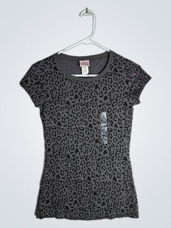 Gray Leopard Print T-Shirt