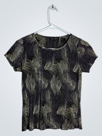 Brittany Black Patterned Top