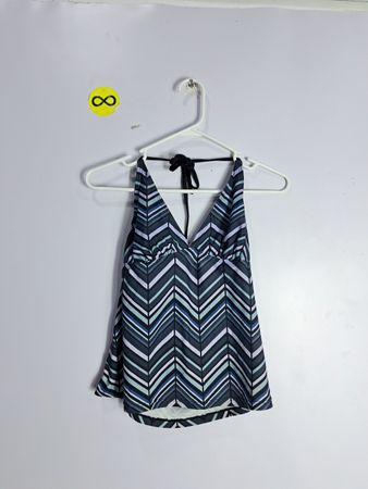 Women's Striped Halter Neck Tank Top