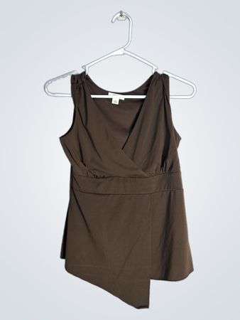 Brown Sleeveless Top