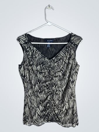 Max Edition Black and White Patterned Top
