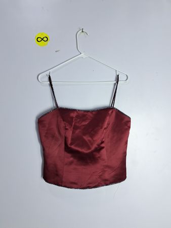 LevKoff Red Satin Top