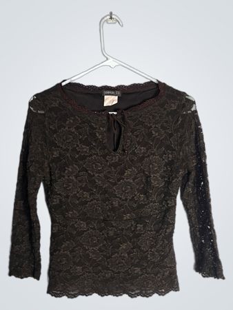 Brown Lace Top