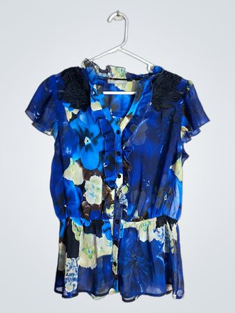 NY Collection Floral Blouse