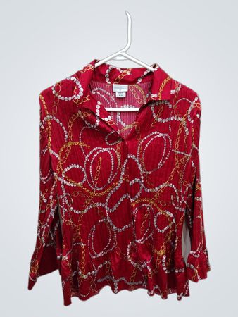 Jaclyn Smith Red Blouse
