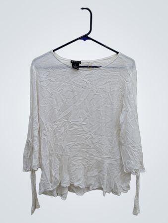 New Directions White Viscose Blouse