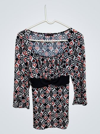 Volume One Geometric Print Blouse