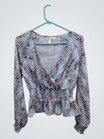 Blouse with Floral Pattern